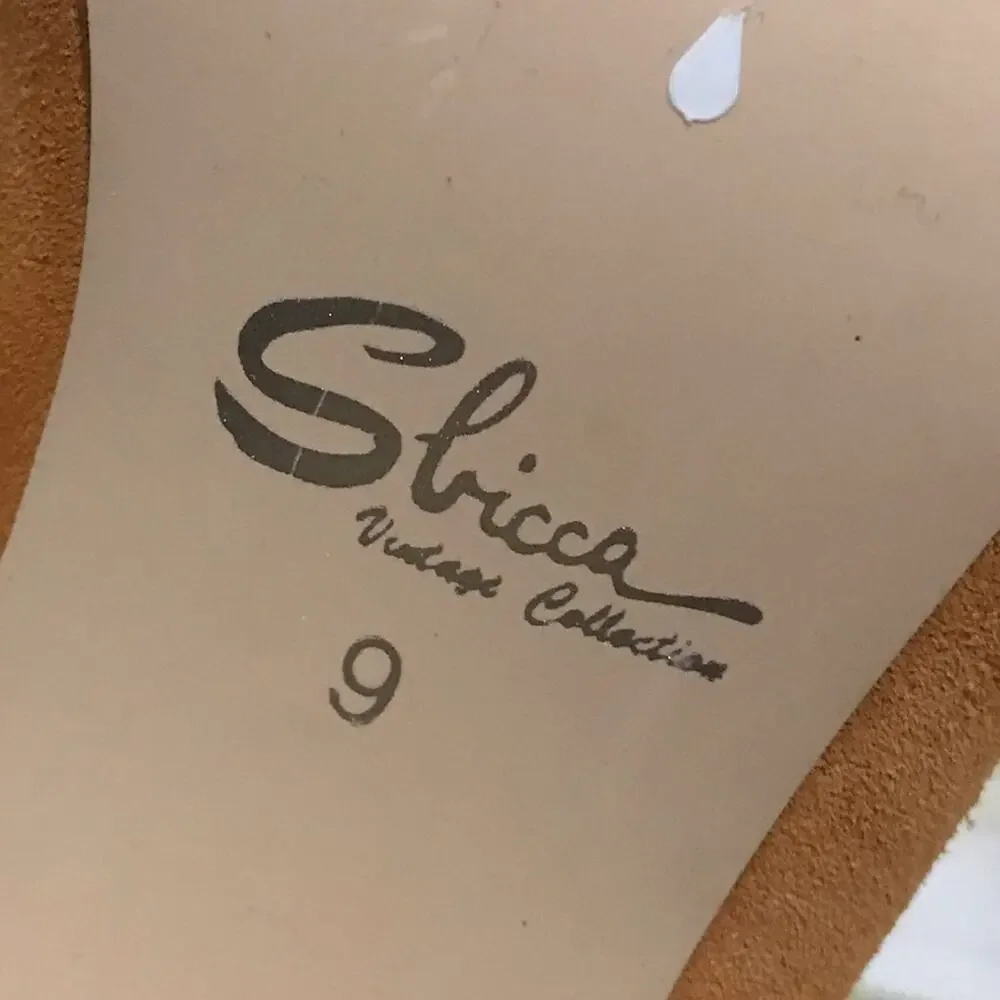 Sbicca Orange Suede Leather Open Peep Toe Jute Espadrille Heel Shoes‎ Size 9
